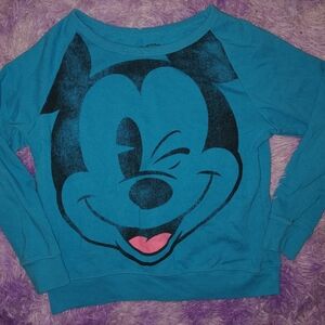 Disney Blue Mickey Mouse Women's Sweatshirt